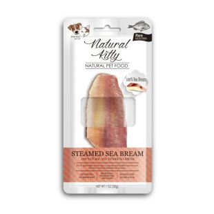 NATURAL KITTY Koerte ja kasside maiustus, aurutatud merilatikas 30 g