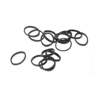 LAINEE Latekskummid papiljottidele 100 tk, väikesed, mustad