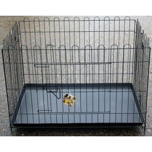HIPPIE PET Клетка для домашних животных чёрный, 90x60x62 см