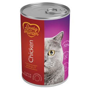 LOVELY HUNTER konservsööt täiskasvanud kassidele kanalihaga 400 g