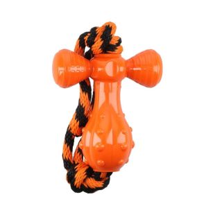 MR. STRONG Koera mänguasi, haamer nööriga oranž, 50 cm