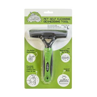 MR.FLUFFY Расческа для собак и кошек Deshedding большая, 17x11.7x5 см