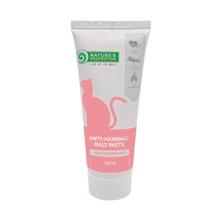 NATURE'S PROTECTION Malt Paste kassipasta kassipasta soodustab karvade eemaldamist kassi seedetraktist, steriliseeritud 100 ml
