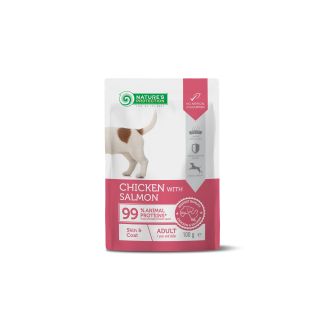 NATURE'S PROTECTION konservsööt kana ja lõhega täiskasvanud koertele, terve naha ja karvkatte heaks 100 g