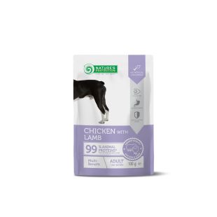 NATURE'S PROTECTION konservsööt kana ja lambaga täiskasvanud koertele 100 g