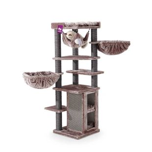 PETREBELS Когтеточка 50x50x158 cм, коричневая