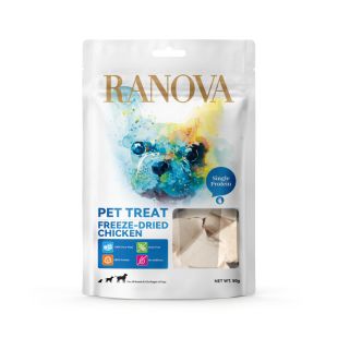 RANOVA Täiendsööt-maius koertele, külmkuivatatud kanaliha 50 g
