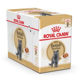 ROYAL CANIN British Shorthair, konservsööt täiskasvanud kassidele 87 g x 12 x 12