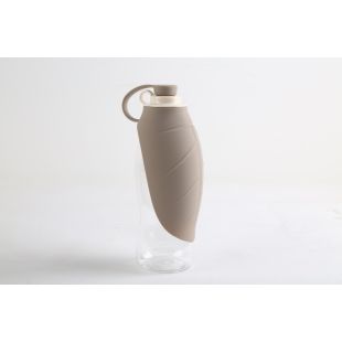 SUPER DESIGN портативная дорожная поилка для домашних животных серая, 0,6 л, 8,7x8,2x20,6 cм
