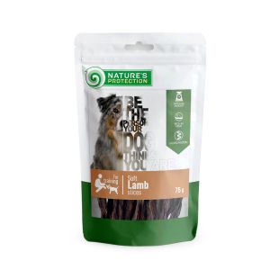 NATURE'S PROTECTION närimismaius koertele, pehmed lambaliharibad 75 g