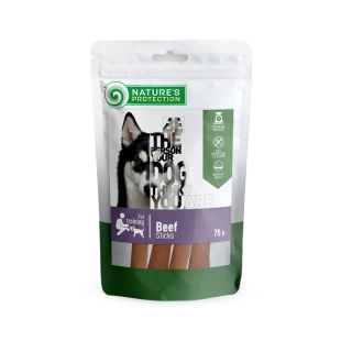 NATURE'S PROTECTION närimismaius koertele, veiseliha pulgad 75 g