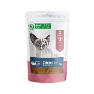 NATURE'S PROTECTION närimismaius kassidele, kanaliha ja mustikatega 75 g