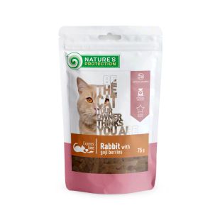 NATURE'S PROTECTION närimismaius kassidele, küülikuliha ja goji marjadega 75 g