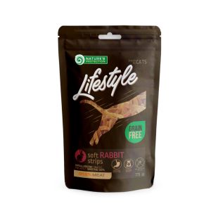 NATURE'S PROTECTION LIFESTYLE лакомства для кошек мягкие полоски из крольчатины 75 г