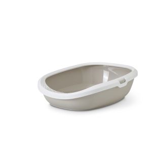 SAVIC Gizmo туалет для кошек с рамкой, 52x39.5x15 см, песочного цвета