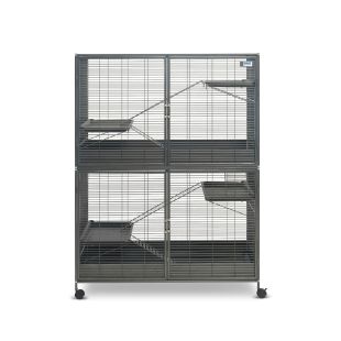 SAVIC Suite Royale XL väike näriliste puur antratsiithall, 115 x 67,5 x 152,5 cm,