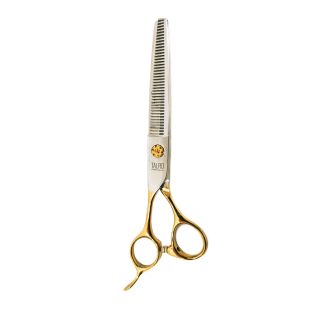 TAURO PRO LINE fileerkäärid, vasakukäelistele 16 cm, 40 hammast, 440c roostevaba teras, kuldne käepide