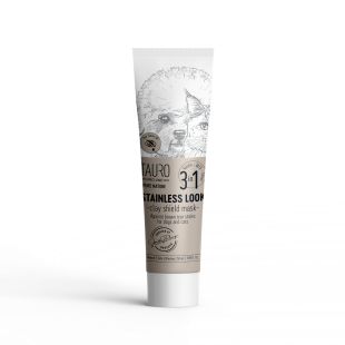 TAURO PRO LINE Pure Nature Stainless look 3in1, naturaalne savimask koerakarva pisaraplekkide vastu 50 ml