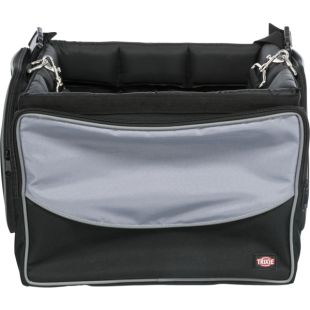 TRIXIE Rattakott lemmikloomade transportimiseks 41x26x26 cm, must ja hall