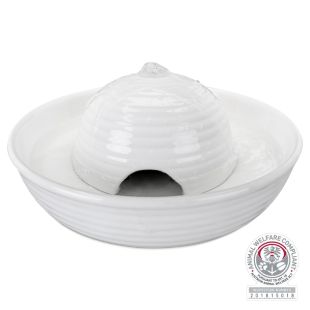 TRIXIE Vital Flow mini automaatne lemmiklooma joogianum keraamiline, valge, 0,8 l/ø 24 × 10 cm