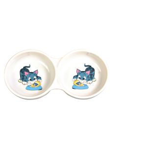 TRIXIE Миска для кошек двойная, керамическая