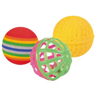 TRIXIE Mänguasi kassile - pallid 3,5-4cm, 3 tk