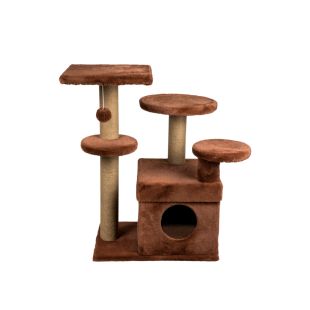 DUBEX Когтеточка для кошек 86x65x87 см, коричневая