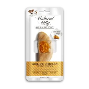 NATURAL KITTY Koerte ja kasside maiustus, praetud kanaliha kõrvitsatäidisega 20 g