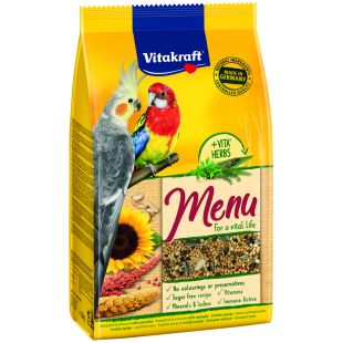 VITAKRAFT PREMIUM MENU полнорационный корм для попугаев 1 кг