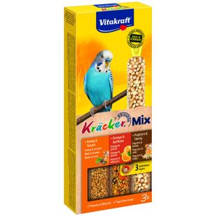 VITAKRAFT Väikeloomade maiused meega, apelsiniga ja popkorniga 3 tk.