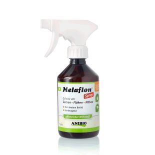 ANIBIO Melaflon Spray hooldusvahend kasside ja koerte jaoks - pihusti puukide ja kirpude vastu 100 ml