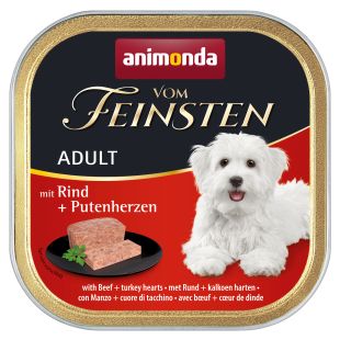 ANIMONDA Vom feinsten classic konservsööt täiskasvanud koertele veiseliha ja kalkunisüdametega 150 g