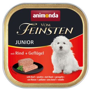 ANIMONDA Vom feinsten konservsööt kutsikatele veise- ja kodulinnulihaga 150 g