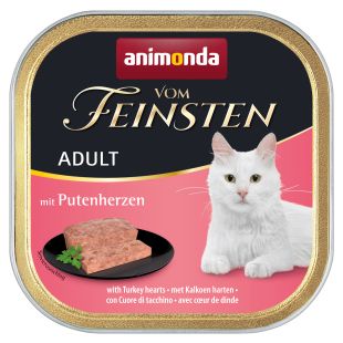 ANIMONDA Vom feinsten classic konservsööt täiskasvanud kassidele kalkunisüdametega 100 g