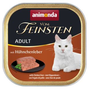 ANIMONDA Vom feinsten classic konservsööt täiskasvanud kassidele kanamaksaga 100 g