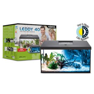AQUAEL Akvaariumi komplekt LEDDY 40 41x25x25 cm, 25l, must