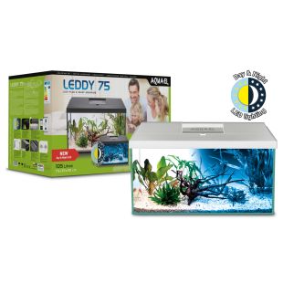 AQUAEL Аквариумный набор LEDDY 75 75x35x40 см, 105л, белый,