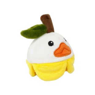 MISOKO игрушка для собак, округлая утка, плюшевая, желтая 7,5 cм