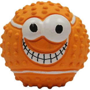 MISOKO Koera mänguasi, tennisepall lateks, oranž, 7,5 cm