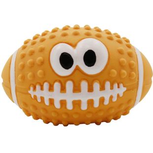 MISOKO Koera mänguasi, ragbipall lateks, oranž, 7.5 cm