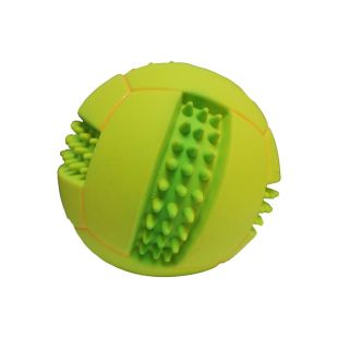 MISOKO игрушка для собак, волейбольный мяч, латекс, зеленая 10 cм