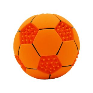 MISOKO Koera mänguasi, jalgpall, lateks, oranž 10 cm