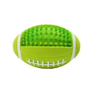 MISOKO Koera mänguasi, ragbi pall, lateks, roheline 12,5 cm