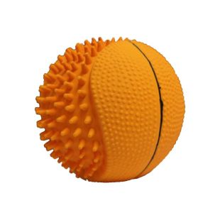MISOKO Koera mänguasi, ragbi pall, lateks, oranž 10 cm