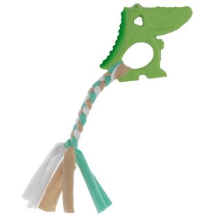 MISOKO Koera mänguasi, krokodill lateks, erivärvilised, 23 cm