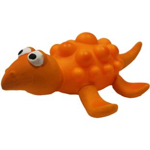 MISOKO игрушка для собак, динозавр, виниловая, oранжевая 21 cм
