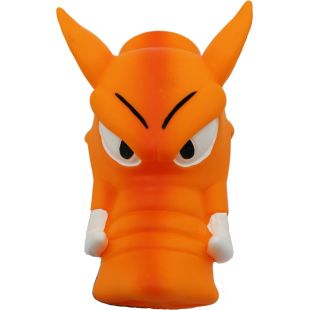 MISOKO игрушка для собак, кабан, виниловая, оранжевая 16,5 cм