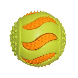 MISOKO игрушка для собак, мячик, резина, латекс, oранжевая и зеленая 8,5 cм
