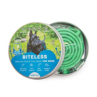 BITELESS Parasiidivastane koera kaelarihm silikoonist, 70 cm