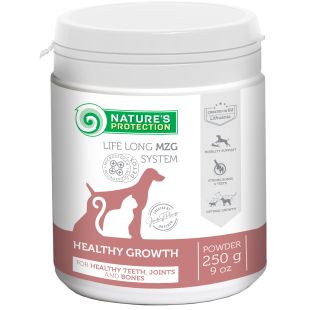 NATURE'S PROTECTION noorte koerte ja kasside toidulisand hammaste, liigeste ja luude tugevdamiseks 250 g